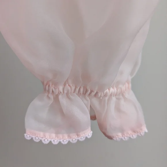 Selkie Blush Pink Sheer Top - Picture 2 of 8